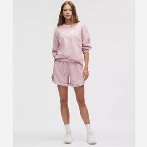 Lululemon Women Scuba Mid-Rise Oversized Short 7" Pink NWT